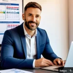 스포츠지도사 자격증 유효기간 및 갱신 방법 - A professional French sports coach in their early 30s, dressed in smart casual sportswear with a bra...